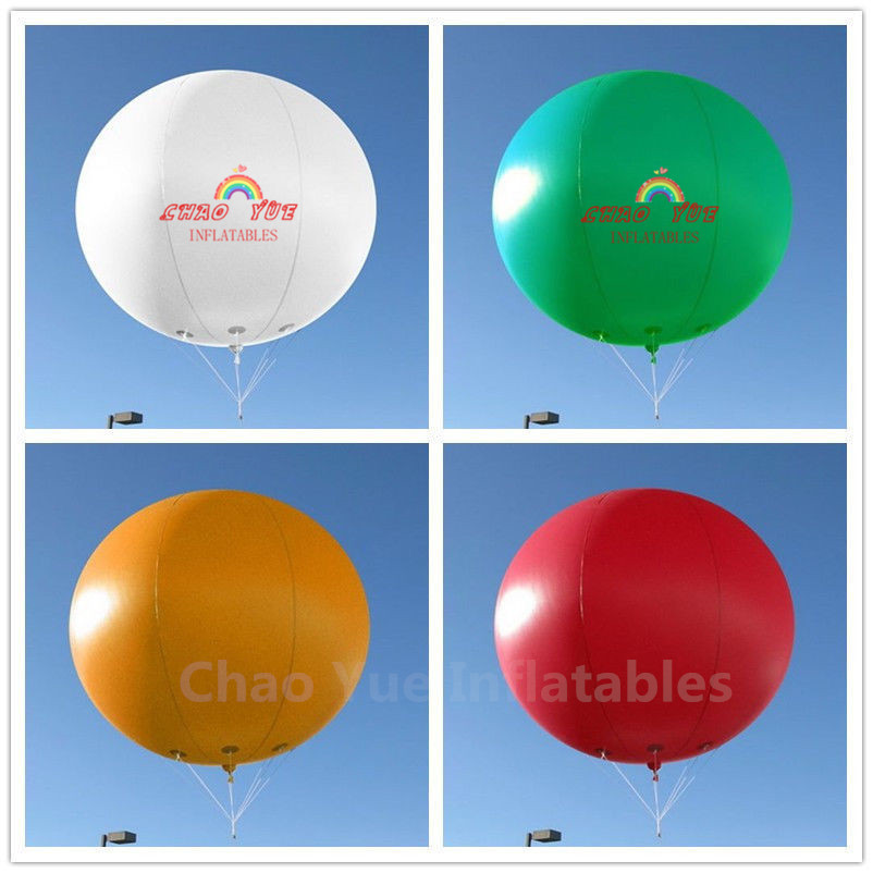 Buy cheap 3m Colorful Inflatable Advertising Helium Balloon with Free Logo Printing from wholesalers