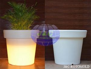 Wholesale Round  LED Light PlasticRotomolded Planters By Aluminum A356 Rotomolding Molds from china suppliers