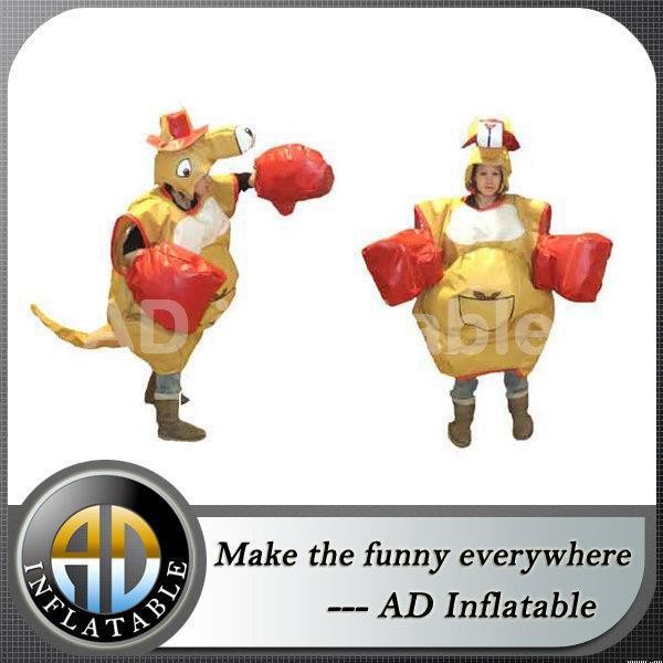 Wholesale Quality promotional adult n kids inflatable kangaroo sumo suit from china suppliers