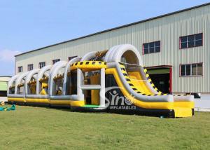 Wholesale 24m long big challenge adults inflatable obstacle course for boot camp or keeping fit made in Sino Inflatables from china suppliers