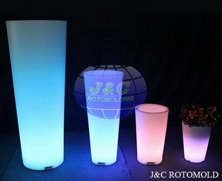 Wholesale Multi Sizes Plastic Rotational Moulding For LED Rotomolded Flower Pots High Precision from china suppliers