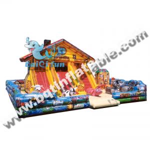 Wholesale Inflatable combo fun city,Inflatable jumping land with slide,Inflatable amusement park from china suppliers