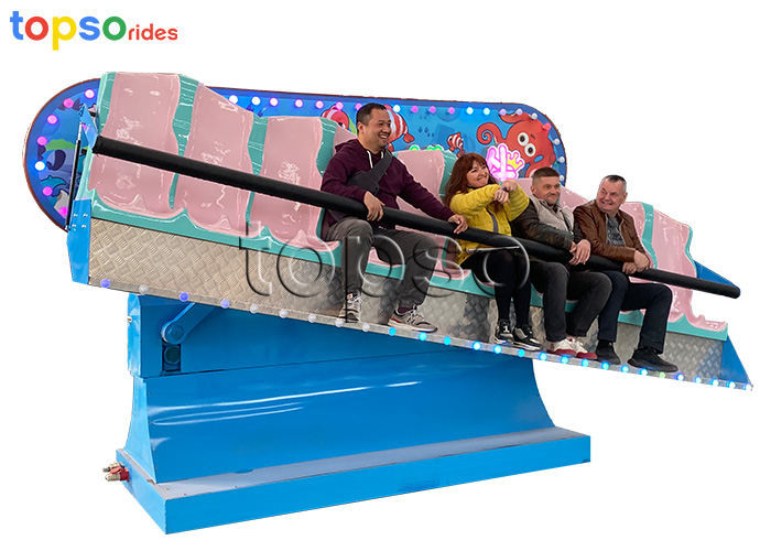 Wholesale 10 Seat Crazy Wave Ride Miami Trip Ride FRP Steel Kids Attraction In Blue from china suppliers