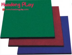 Wholesale Colorful Gym Rubber Playground Mats Anti - Static  50*50 High Sound Absorbtion from china suppliers