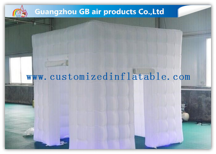 Wholesale White Big 2.4 X 2.4m Inflatable Led Photo Booth For Parties Or Wedding from china suppliers