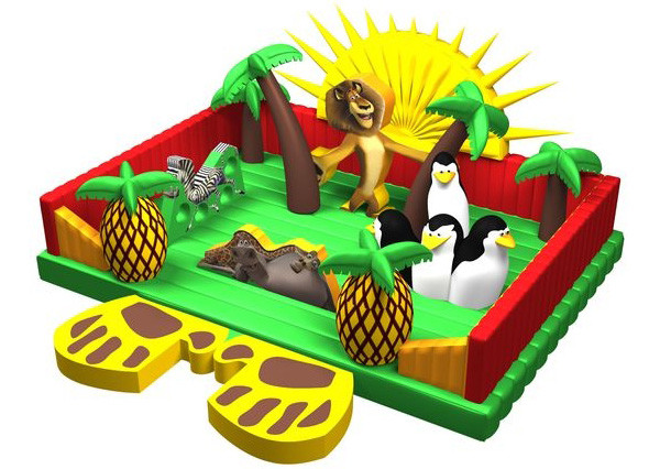 Buy cheap Inflatable madagascar island playground for business from wholesalers