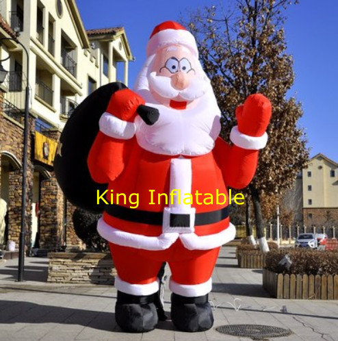 Wholesale 210D 2m  3m High Inflatable Santa Claus For Home Backyard from china suppliers