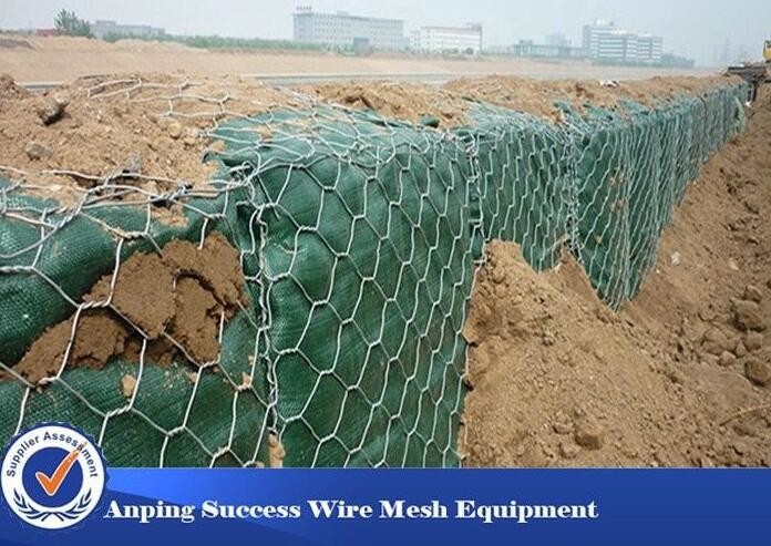 Buy cheap PVC Coated Hot Dipped Gabion Wire Mesh For Flood Bank Customized Length from wholesalers