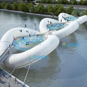 Wholesale Inflatable trampoline bridge on water from china suppliers
