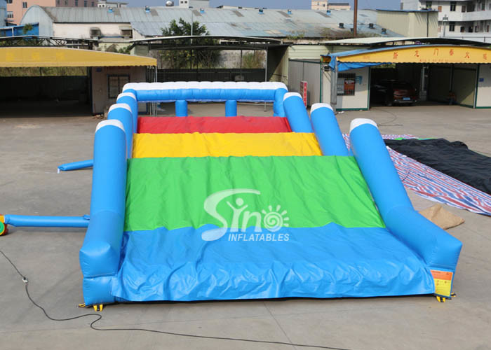 Wholesale 15x6m 6 Lane Vertical Rush Slide Adults Inflatable Obstacle Course For Outoor Mud Or Color Run from china suppliers