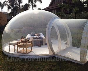 Wholesale Outdoor Inflatable Bubble Tent with Single Tunnel for camping from china suppliers