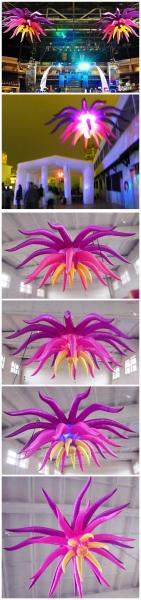 Hanging Inflatable Flower with LED Light for Party and Concert Supplies