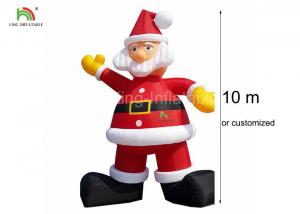 Wholesale 210D Nylon 10 m H Inflatable Santa Claus Advertising Christmas Decoration from china suppliers