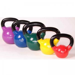 Wholesale Fitness Gym Kettlebell 10 KG Vinyl Dipped Kettlebells For Core Workouts from china suppliers