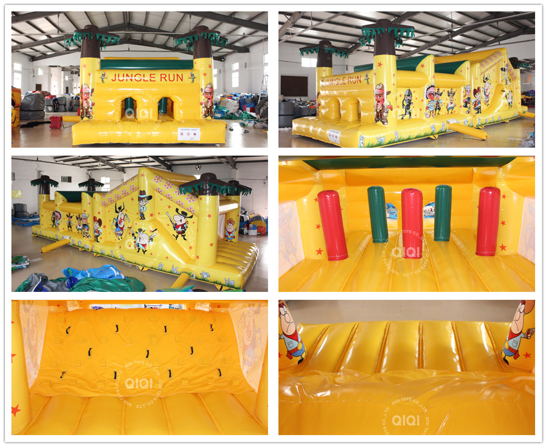 Inflatable Jungle Run Obstacle Course