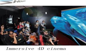 Wholesale 4D Movie Theater With Motion Chair Seat, Special Effect System, Flat / Arc Screen from china suppliers