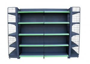 Wholesale Iron Steel Plating Black Supermarket Display Racks With Grid And Mesh Panel from china suppliers