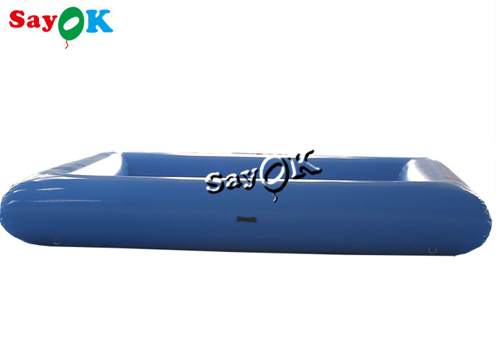 Blue Small Commercial Kids Inflatable Swimming Pool With Pump 4x4x0.6mH