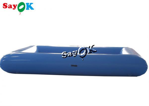 Quality Blue Small Commercial Kids Inflatable Swimming Pool With Pump 4x4x0.6mH for sale