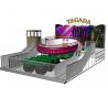 Buy cheap 14kw Power Amusement Park Rides Crazy Disco Ride 24 Riders With Trailer from wholesalers