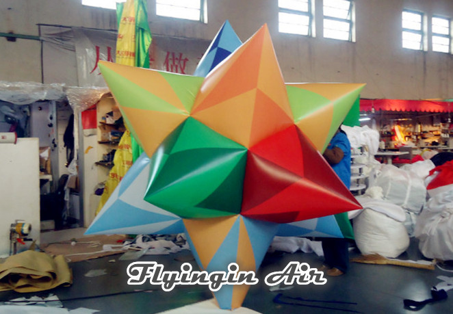Wholesale Multi-color Inflatable Fat Star with Blower Inside for Corporate Events Decor from china suppliers