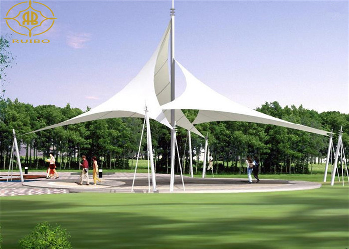 Wholesale Customized White Heat Resistant PVDF Material Landscape Covers Structures from china suppliers