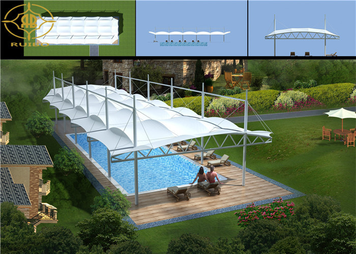 Wholesale Wavy Cantilever Tensile Membrane Canopy Tensile Fabric Roof Structures from china suppliers