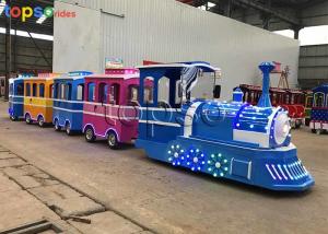 Wholesale Kids Attraction Colorful Trackless Train Ride Theme Park Electric Train from china suppliers