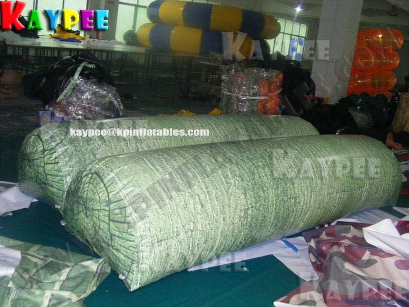 Wholesale Inflatable paintball Bunker giant tree log,digital printing Deluxe Tactical Field, KPB032 from china suppliers