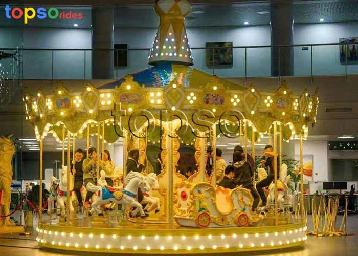 Wholesale Classic Amusement Park Carousel Horse Ride  6×6×6 M Equipment Covering from china suppliers
