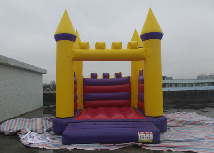 Classic Tarpaulin Inflatable Jumping Castle , Blow Up Bouncy Castle Leak Proof