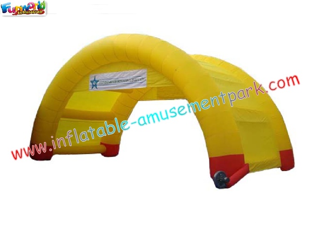 Quality Yellow color Inflatable advertisement arch rip-stop nylon material for sale