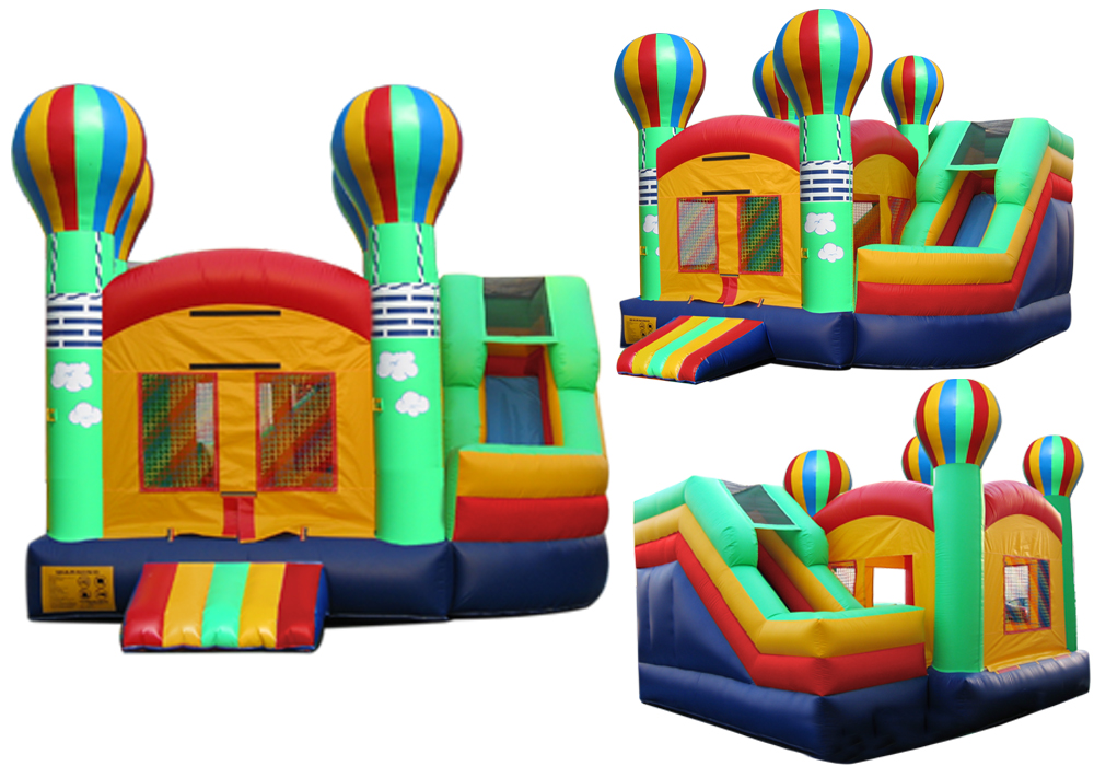 Wholesale car inflatable combo for jumping castle with slide from china suppliers