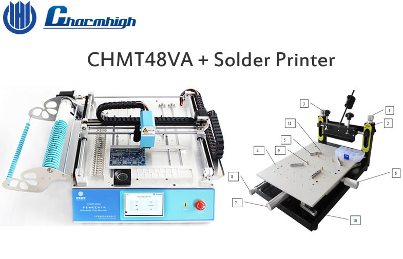 High Precise Manual Solder Printer Pick And Place Vision System Surface Mount Device