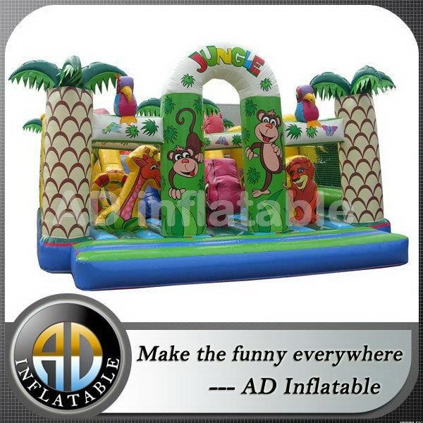 Wholesale Pop commercial jungle inflatable amusement park from china suppliers