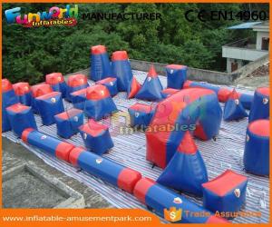 Wholesale 0.6MM PVC Tarpaulin Inflatable Paintball Arena For Bunker Red And Blue Paintball Bunker Field from china suppliers