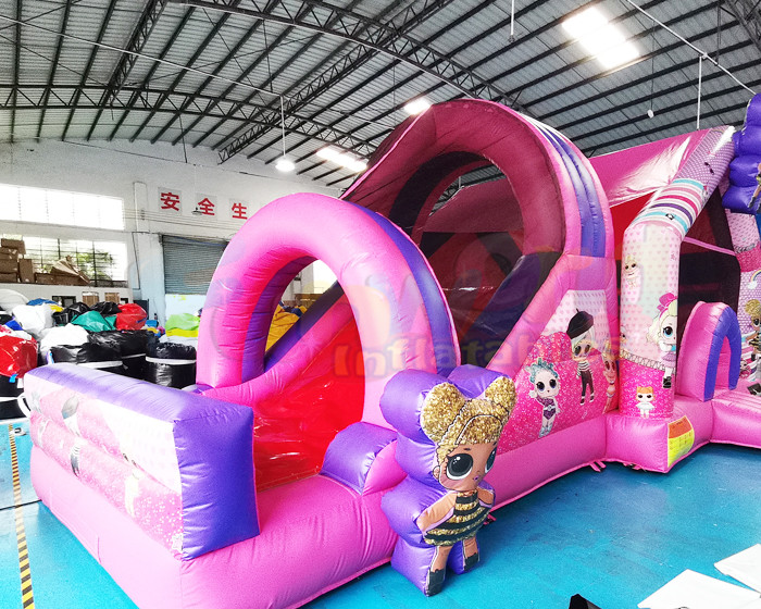Wholesale 1000D PVC Commercial Combo Bounce House Playground Doll Bouncy Castle from china suppliers