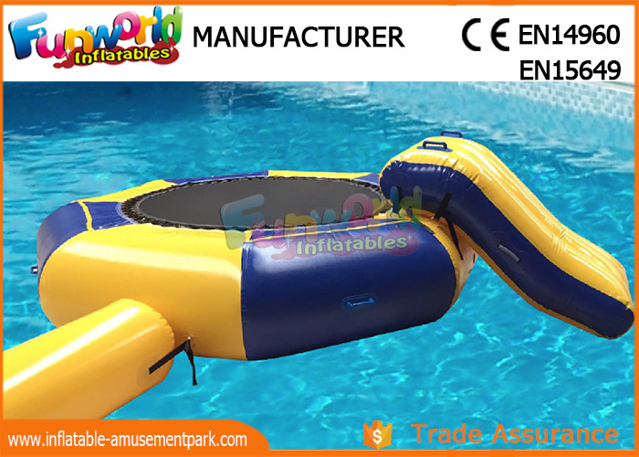 Wholesale Great Fun Inflatable Floating Water Toys Jumping Pad , 15 Foot Water Trampoline from china suppliers