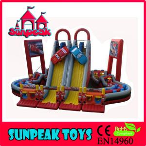 Wholesale OB-053 Racing Car Obstacle Course Inflatable Play Area from china suppliers