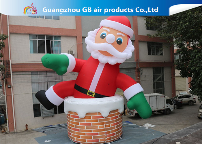 Wholesale 10m Big Inflatable Holiday Decorations / Blow Up Father Christmas from china suppliers