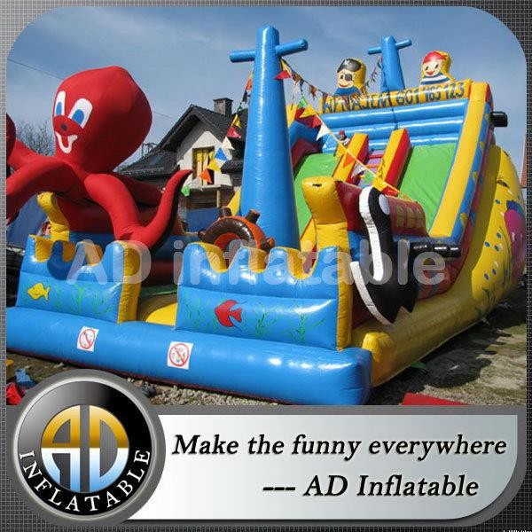 Wholesale Octopus Pirate Ship Inflatable Slide for Commercial Use from china suppliers