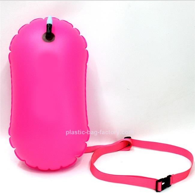 Open Water Swimming Inflatable Safety Buoy Inflatable Flotation Buoy Dry Bag for sale