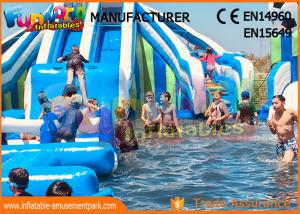 Wholesale Funworld Large Inflatable Water Slide With Swimming Pool Pvc Tarpaulin from china suppliers