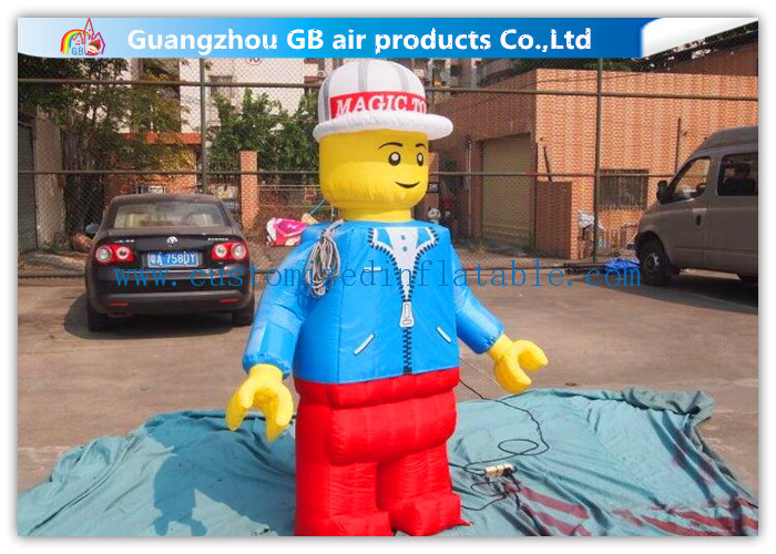 Wholesale Nylon Inflatable Cartoon Characters , Inflatable Lego Model With Beautiful And Long Durability from china suppliers