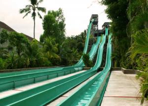 Multicolor High Speed Water Slide , Fiberglass Big Water Slides For Adults