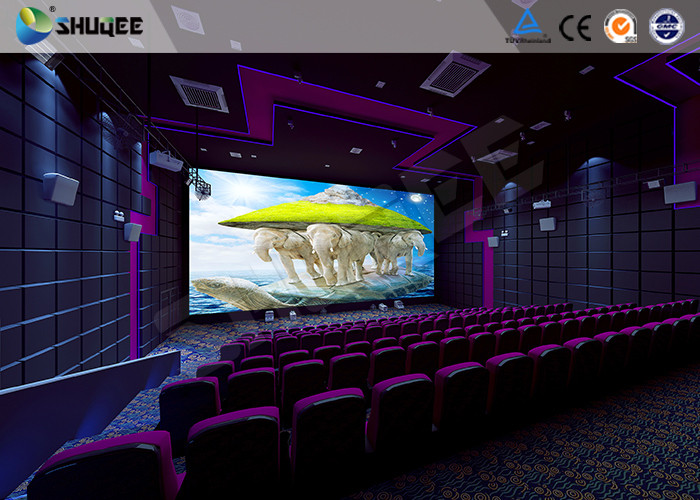 Flat / Arc Screen Movie Theater Seats Sound Vibration Cinema Theater With Special Effect