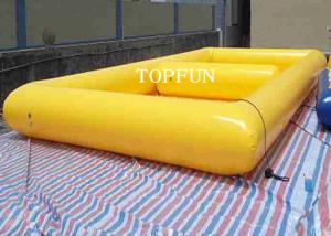 Wholesale Funny Yellow Double Pool Inflatable Swimming Pools PVC Tarpaulin CE Approval from china suppliers