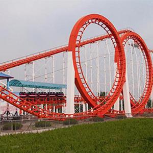 Wholesale Thrilling Amusement Park Roller Coaster , Five Rings Funny Roller Coaster from china suppliers