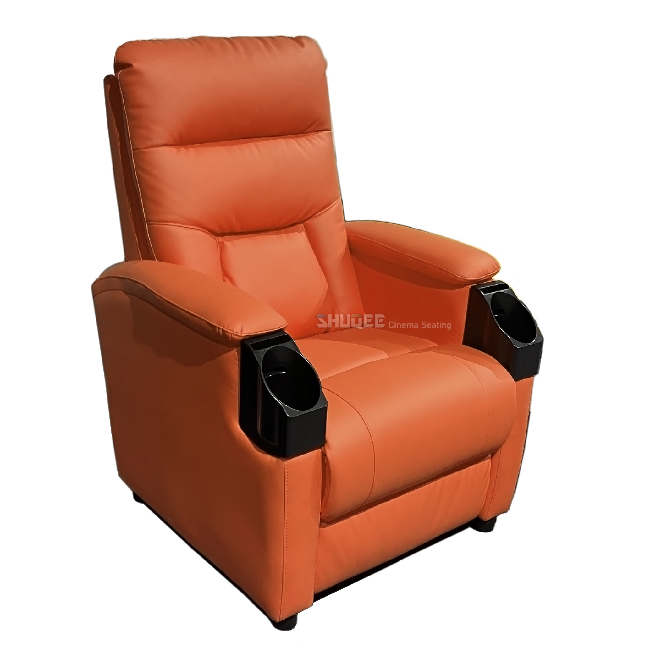 Wholesale Leather Home Movie Theater Seats VIP Sofa With Tilting Cup Holder from china suppliers