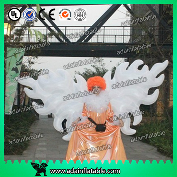 Wholesale White Parade Inflatable Wing With Led Lighting 2m/3m Customized For Event Decoration from china suppliers